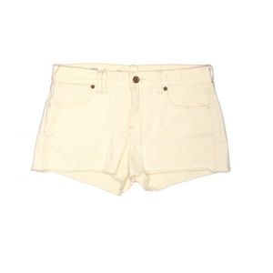 Madewell Ivory Cream Raw Hem Denim Summer Shorts Size 29